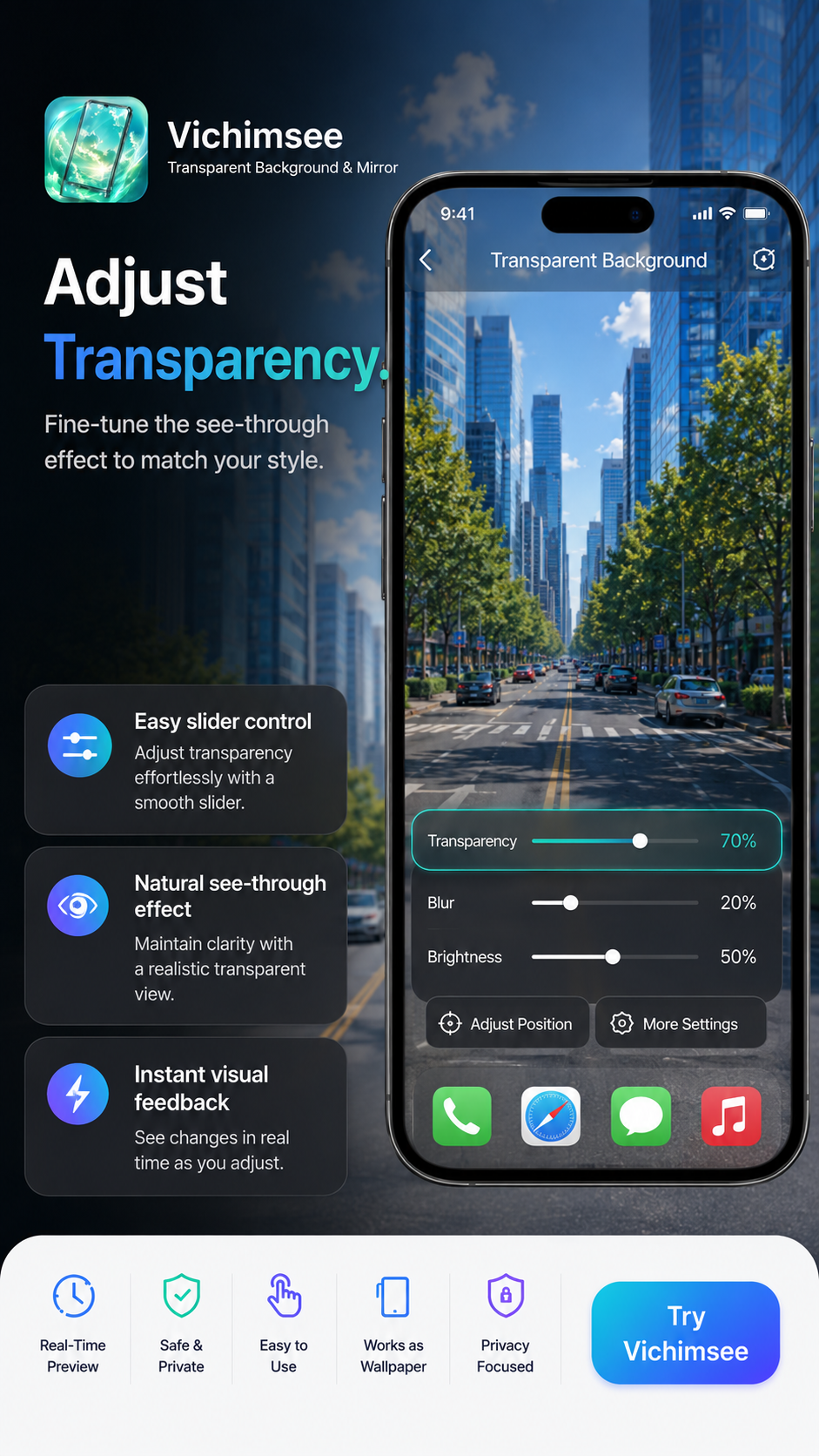 Adjust Transparency
